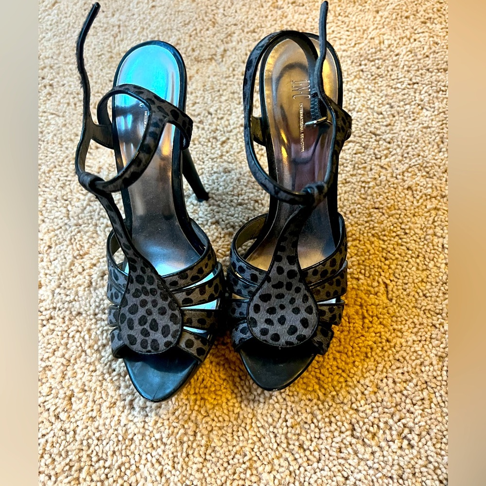 INC Leopard heels